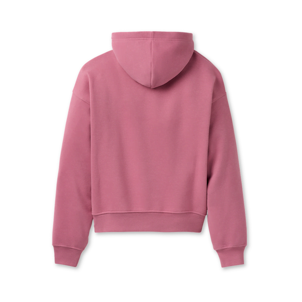Women's Oversized Chenille Appliqué Hoodie - Black