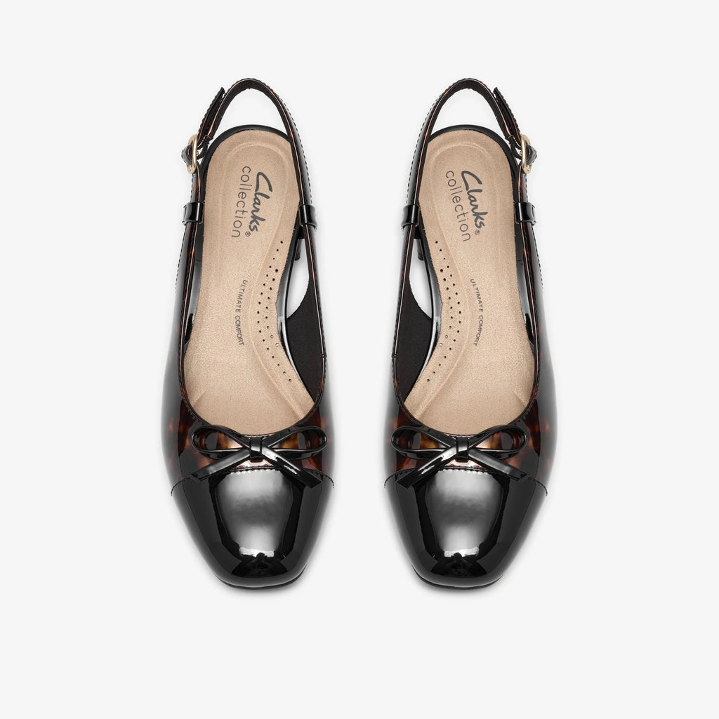 Women's Tortoiseshell Slingback Block Heel Pump