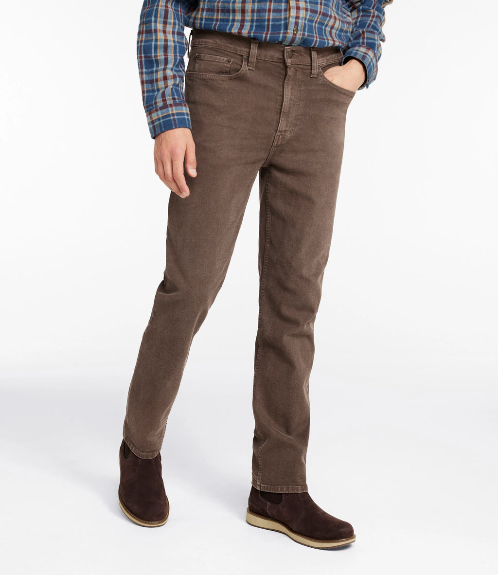 Men's Stretch Straight-Leg Jeans - Tan