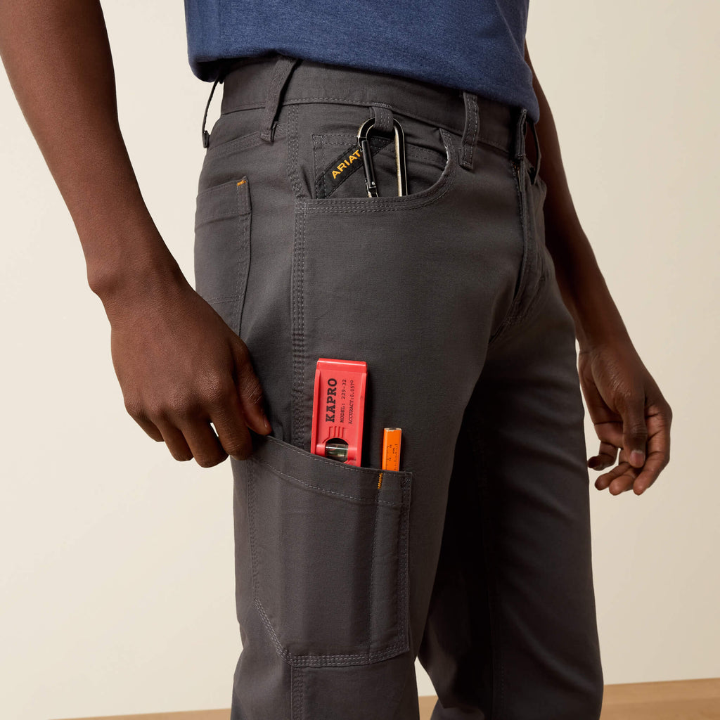 Men's Slim Stretch Canvas Work Pants - Gray