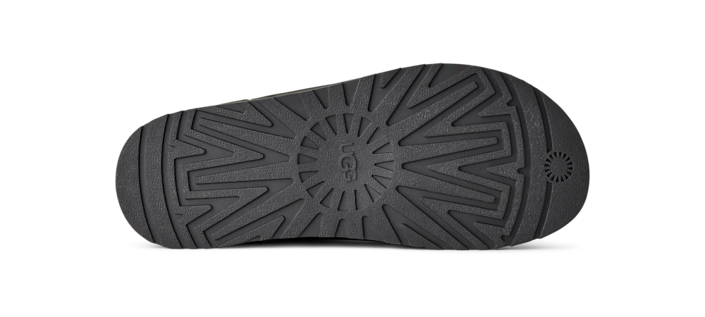 Men's Nubuck Slide Sandal - Black