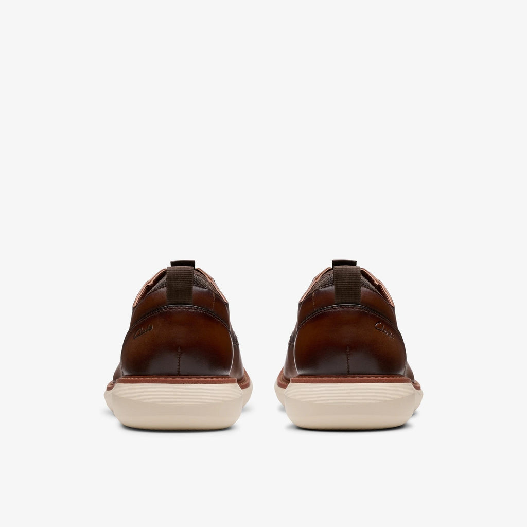 Burnished Leather Oxford - Dark Tan