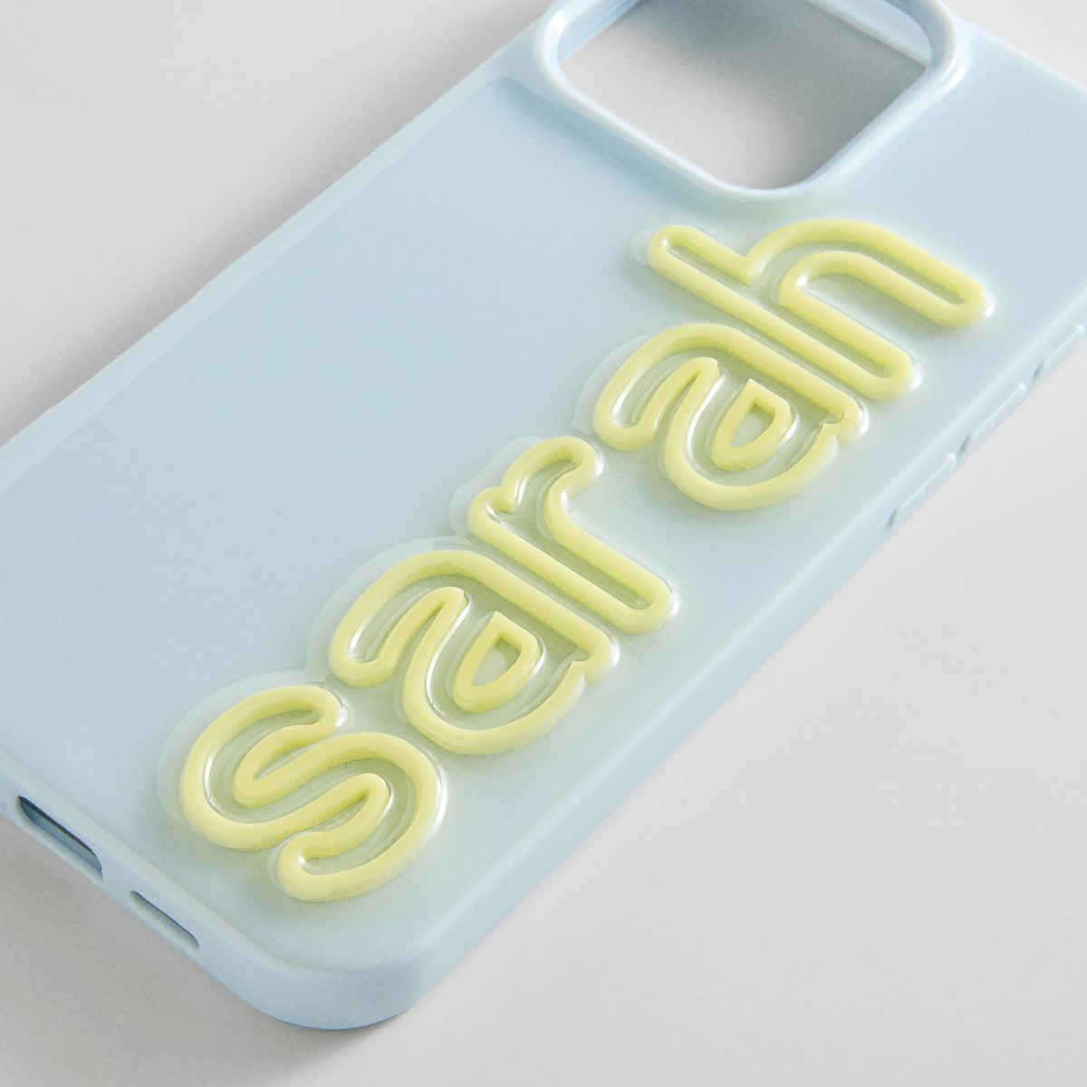 Custom Raised Letter Phone Case - Blue Yellow