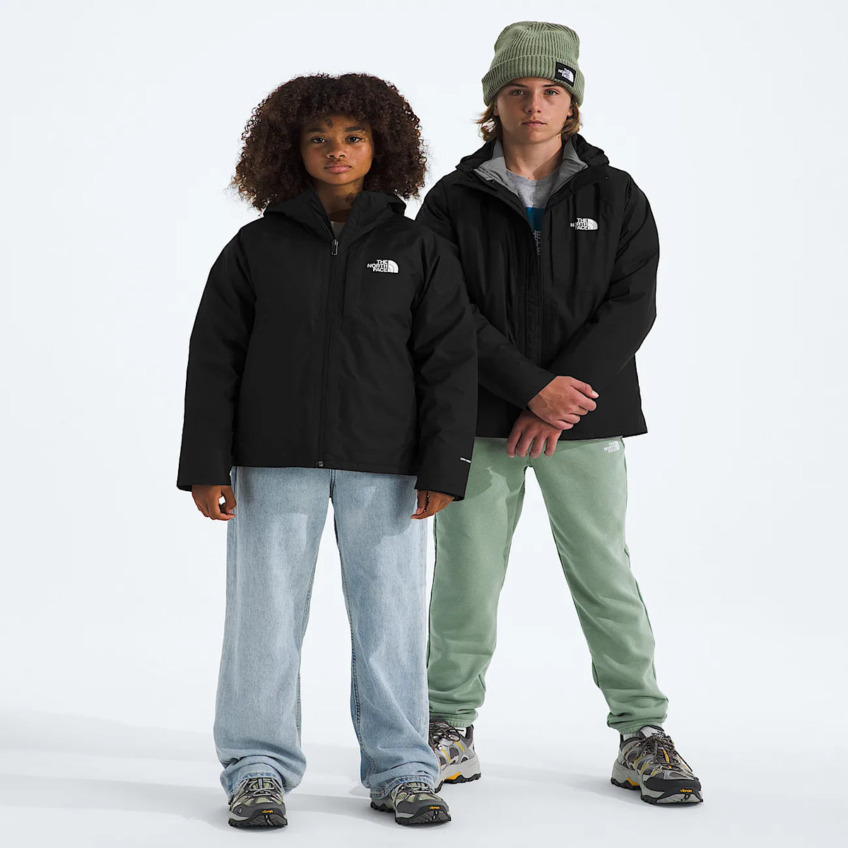 Kids' 4-in-1 Hooded Jacket - Black