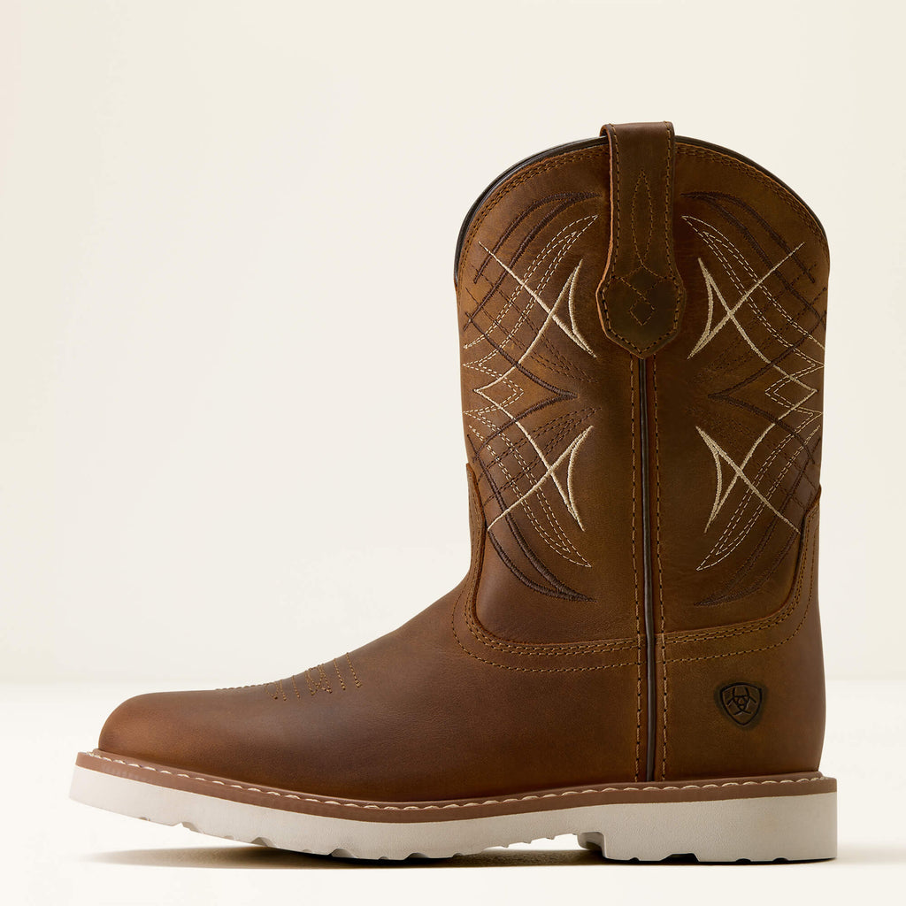 Kids' Round Toe Western Boots - Brown