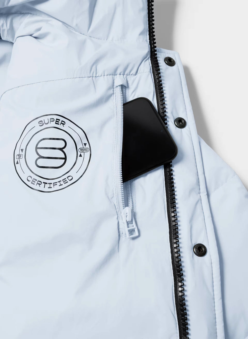 Short Down Puffer Jacket - Blue