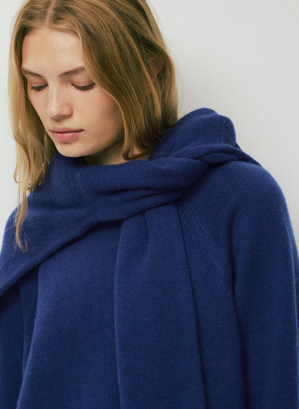 Wool Cashmere Raglan Sweater - Olive