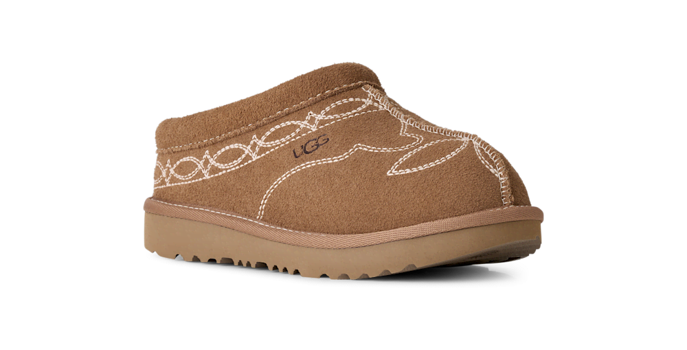 Kids' Suede Slip-On Slipper - Dusty Orchid