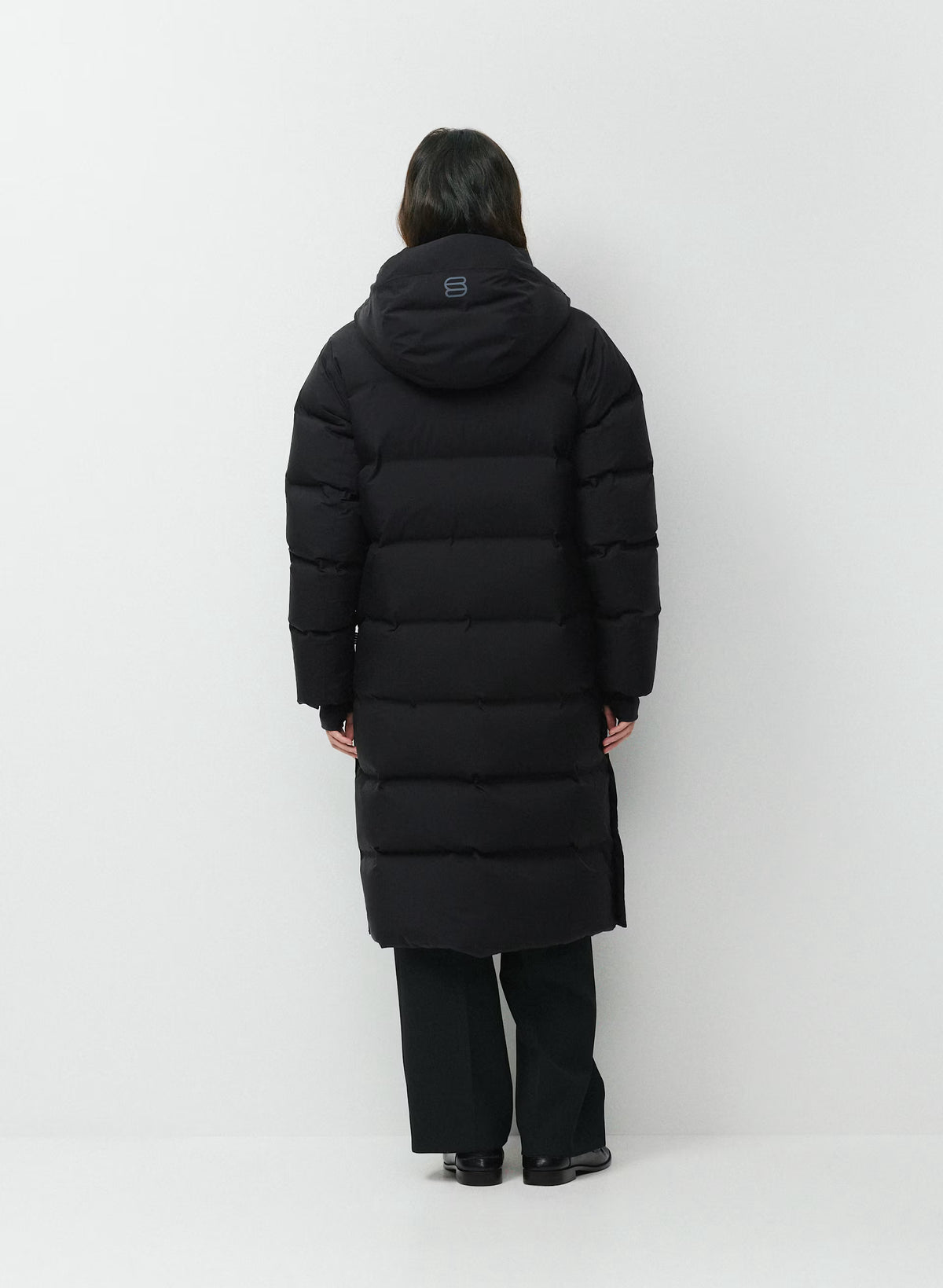 Waterproof Long Down Puffer Coat - Gray