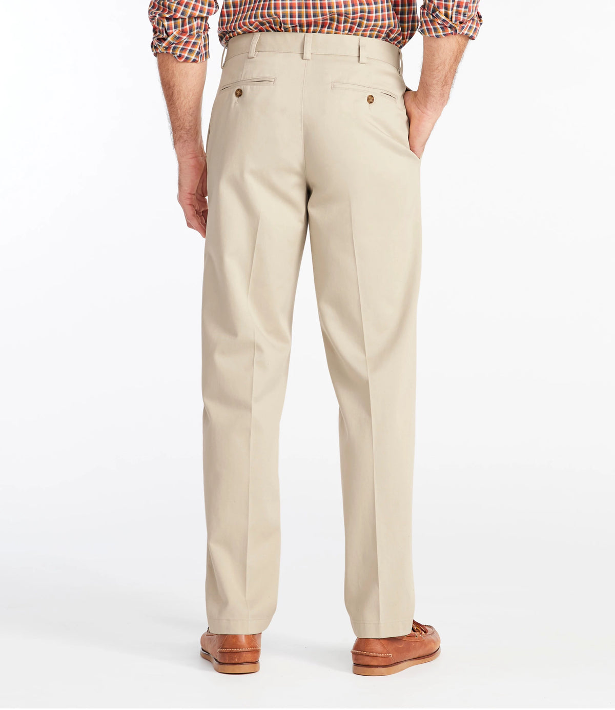Men's Wrinkle-Resistant Cotton Chino Pants - Khaki
