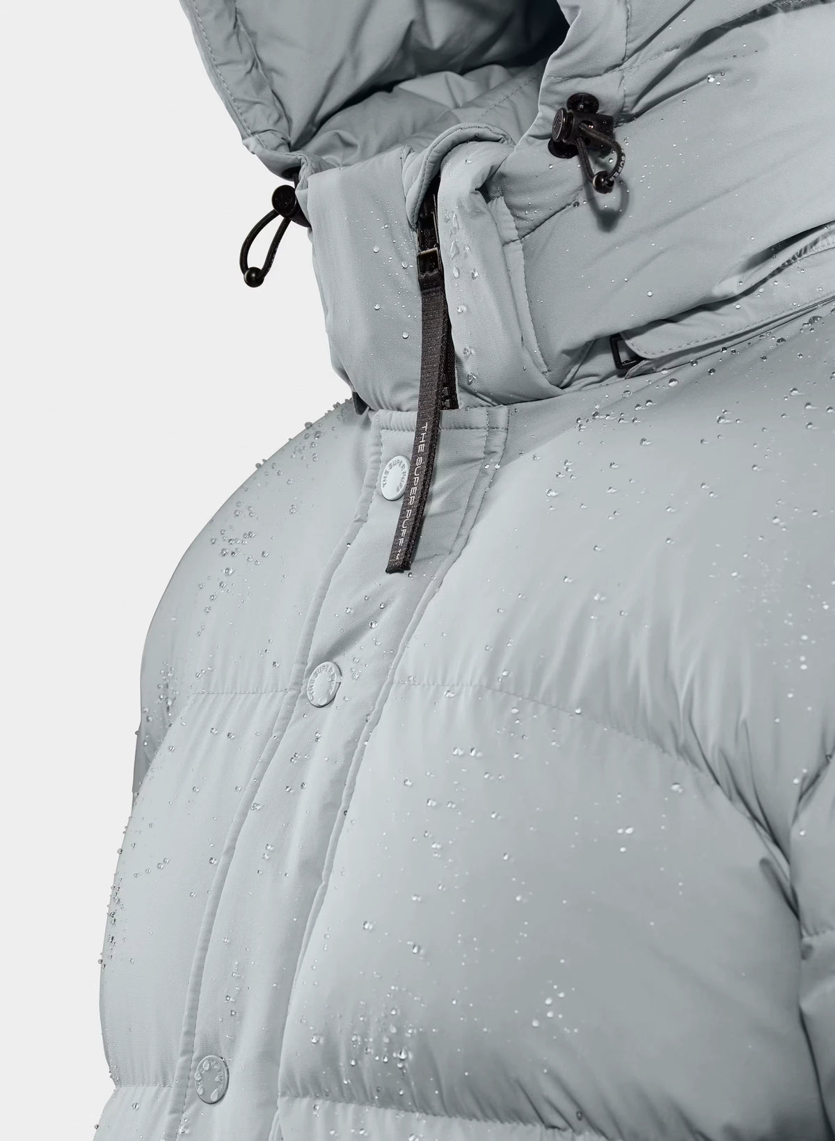 Long Down Puffer Jacket - Blue