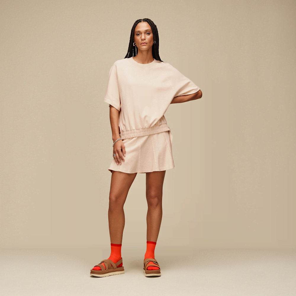 Semi-Sheer Quarter Socks - Red Saffron