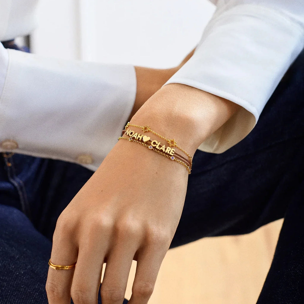 18K Gold-Plated Amethyst Crystal Bracelet
