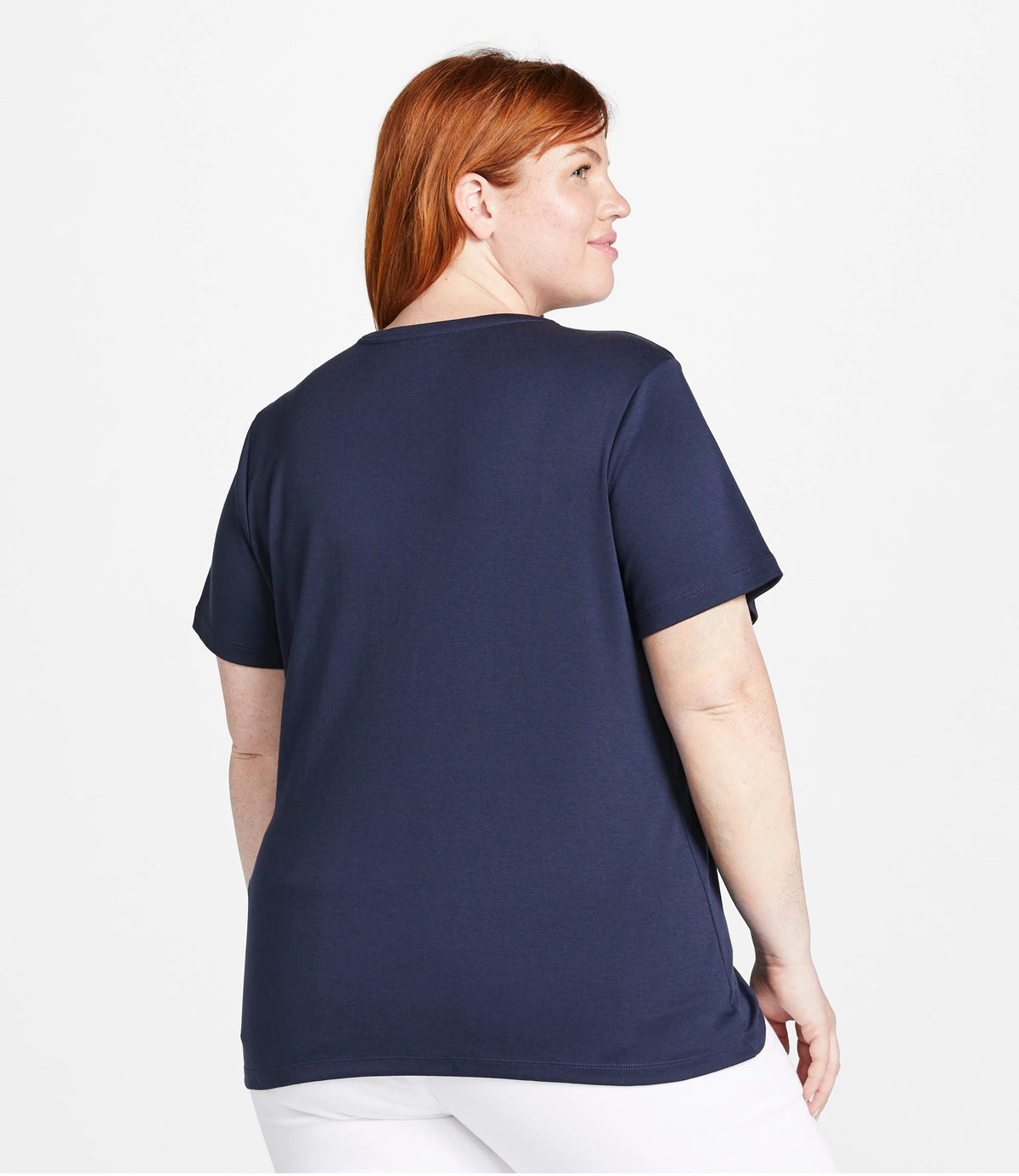Women's Pima Cotton V-Neck T-Shirt - Black