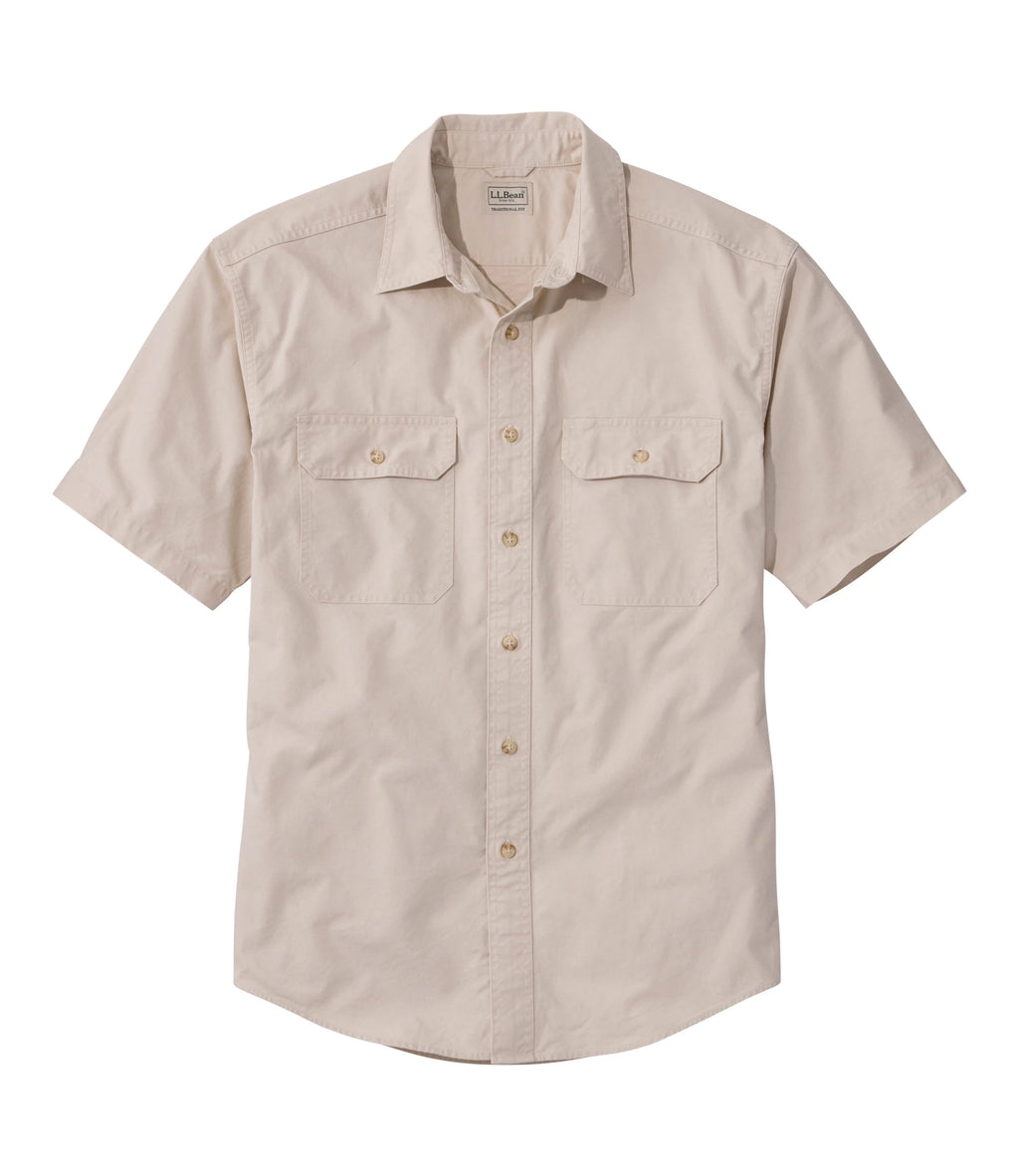 Men's Short Sleeve Canvas Shirt - Green