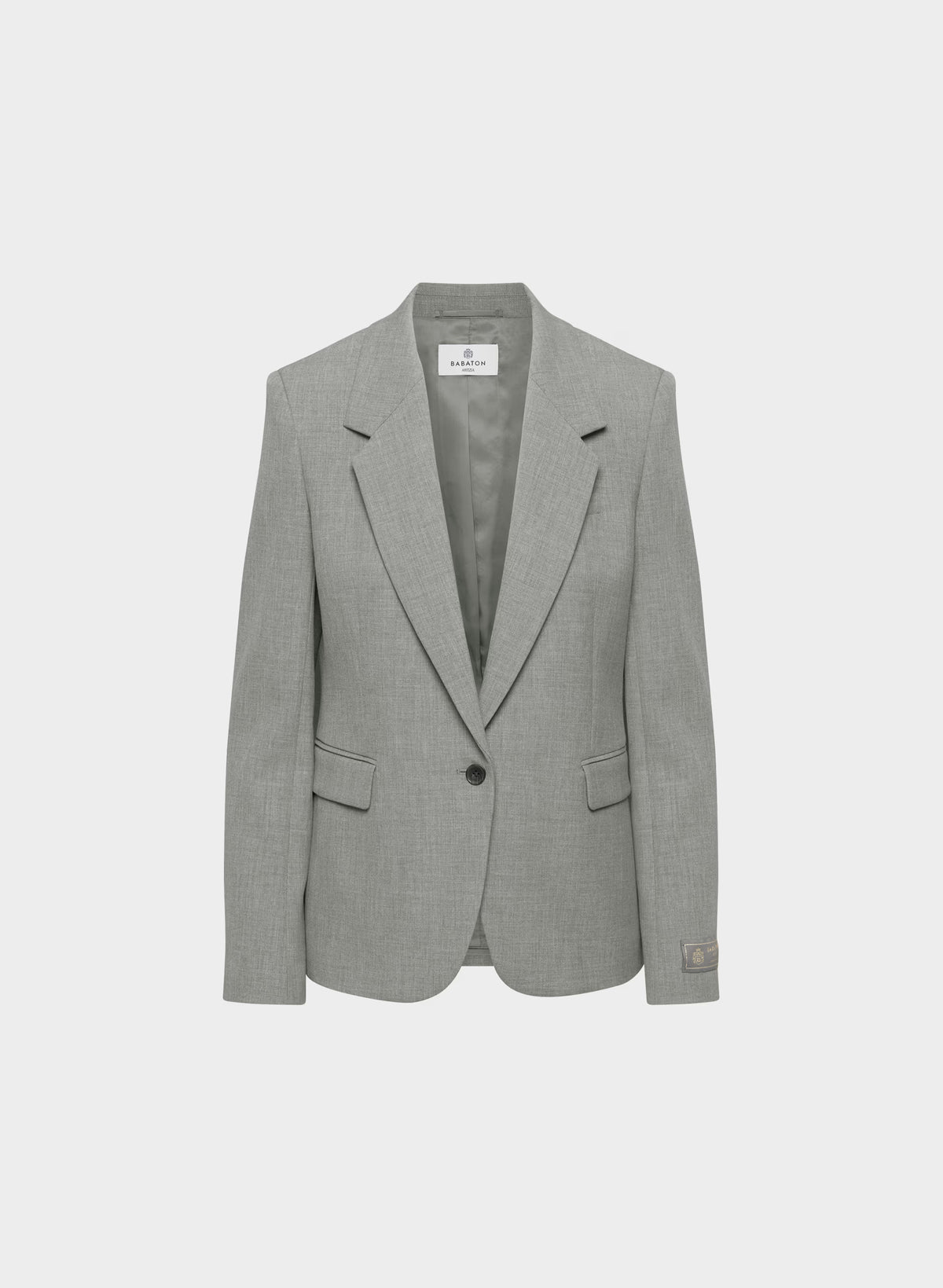 Single-Breasted Stretch Blazer - Check