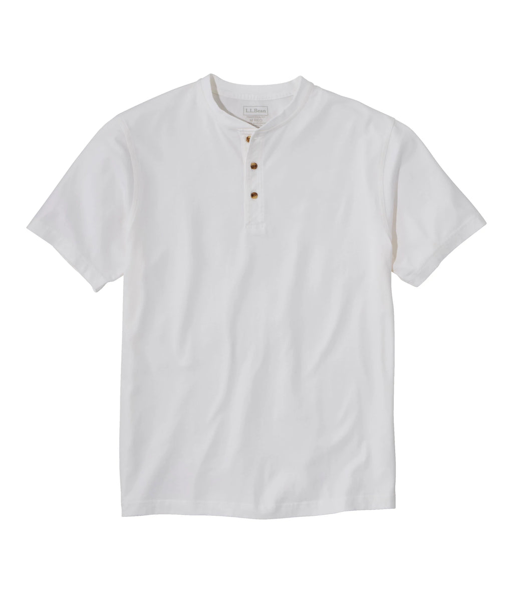 Men's Cotton Henley T-Shirt - Blue