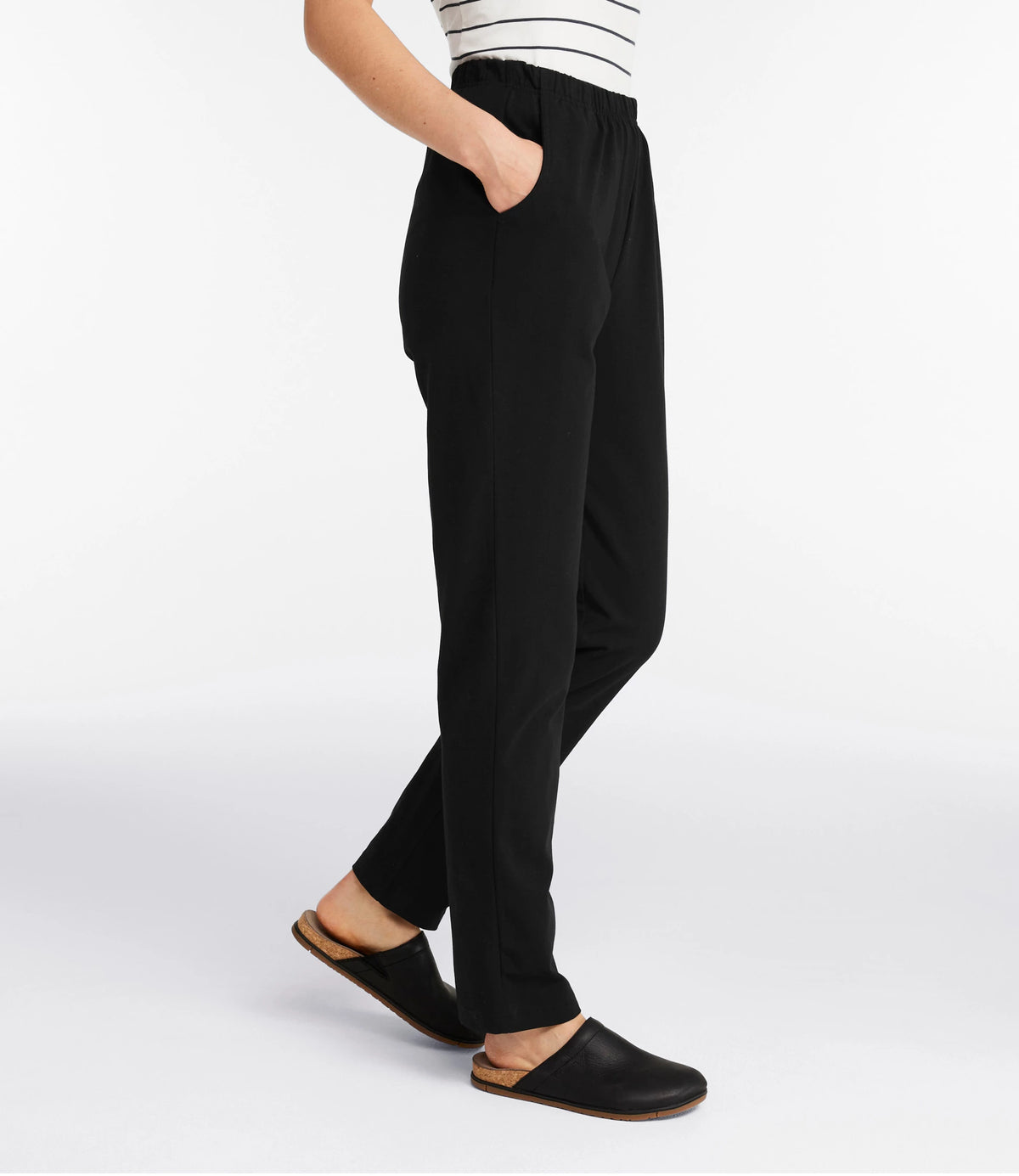 Women's High-Rise Stretch Tapered Pants - Taupe