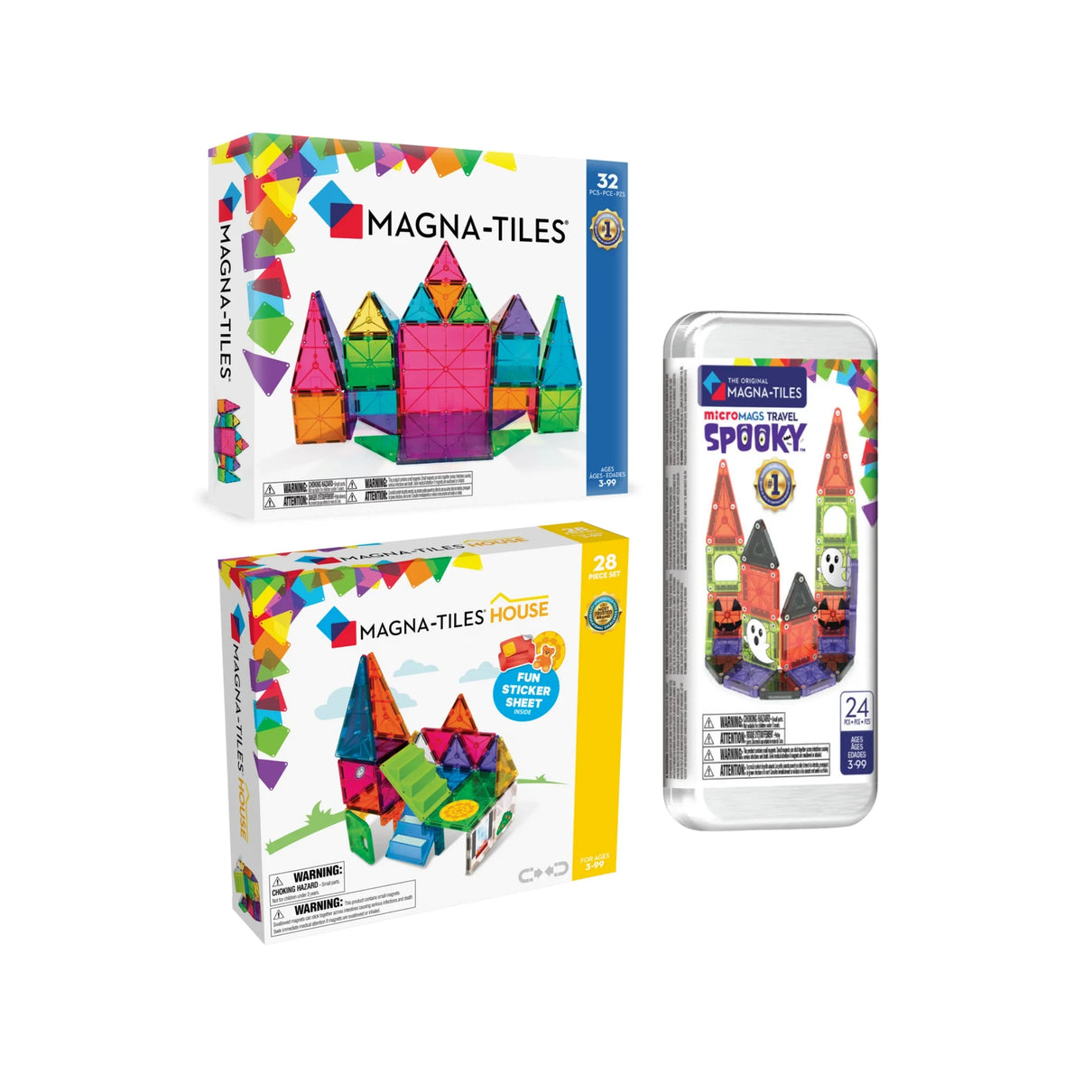 Spooky House Magnetic Building Toy Bundle