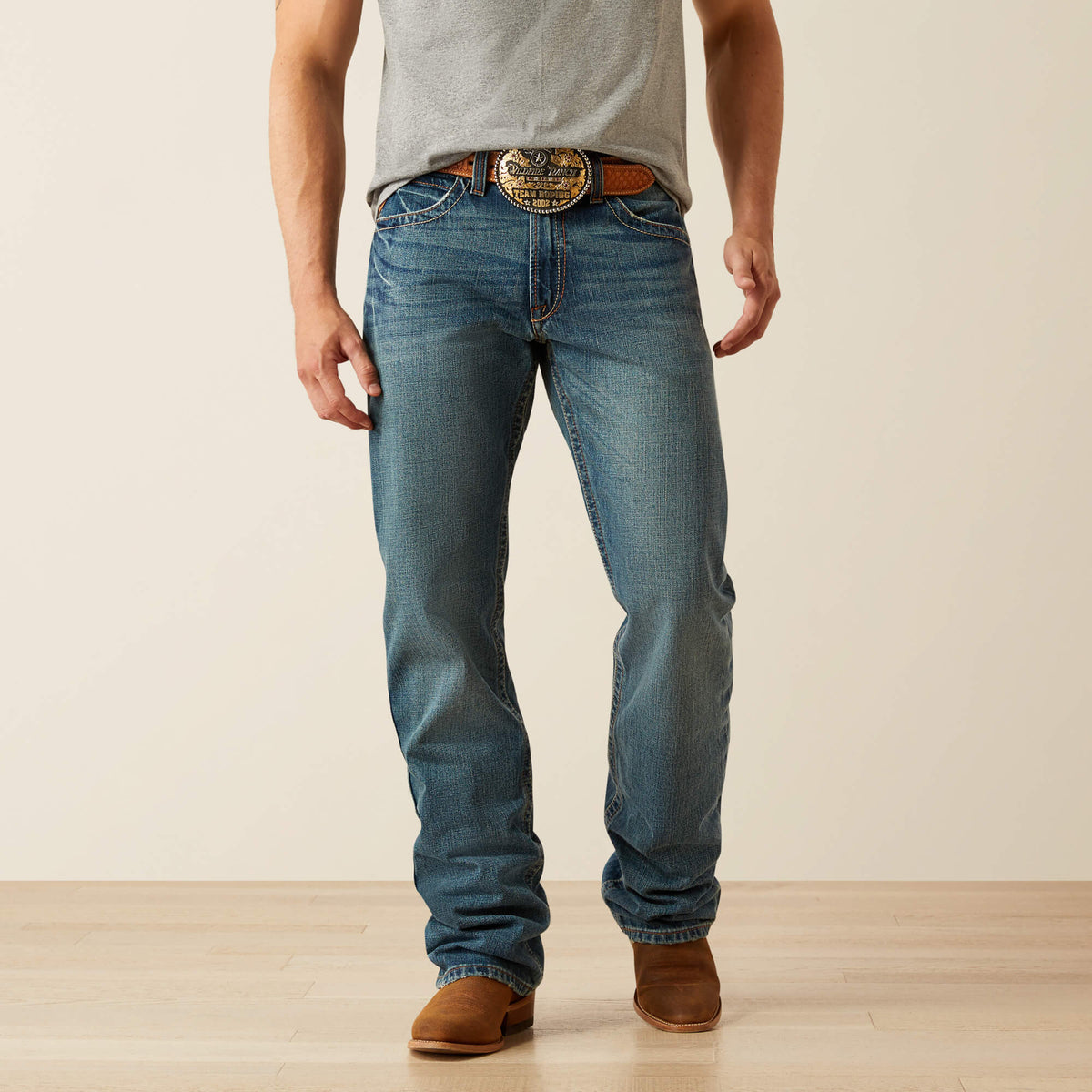 Men's Relaxed Mid-Rise Bootcut Jeans