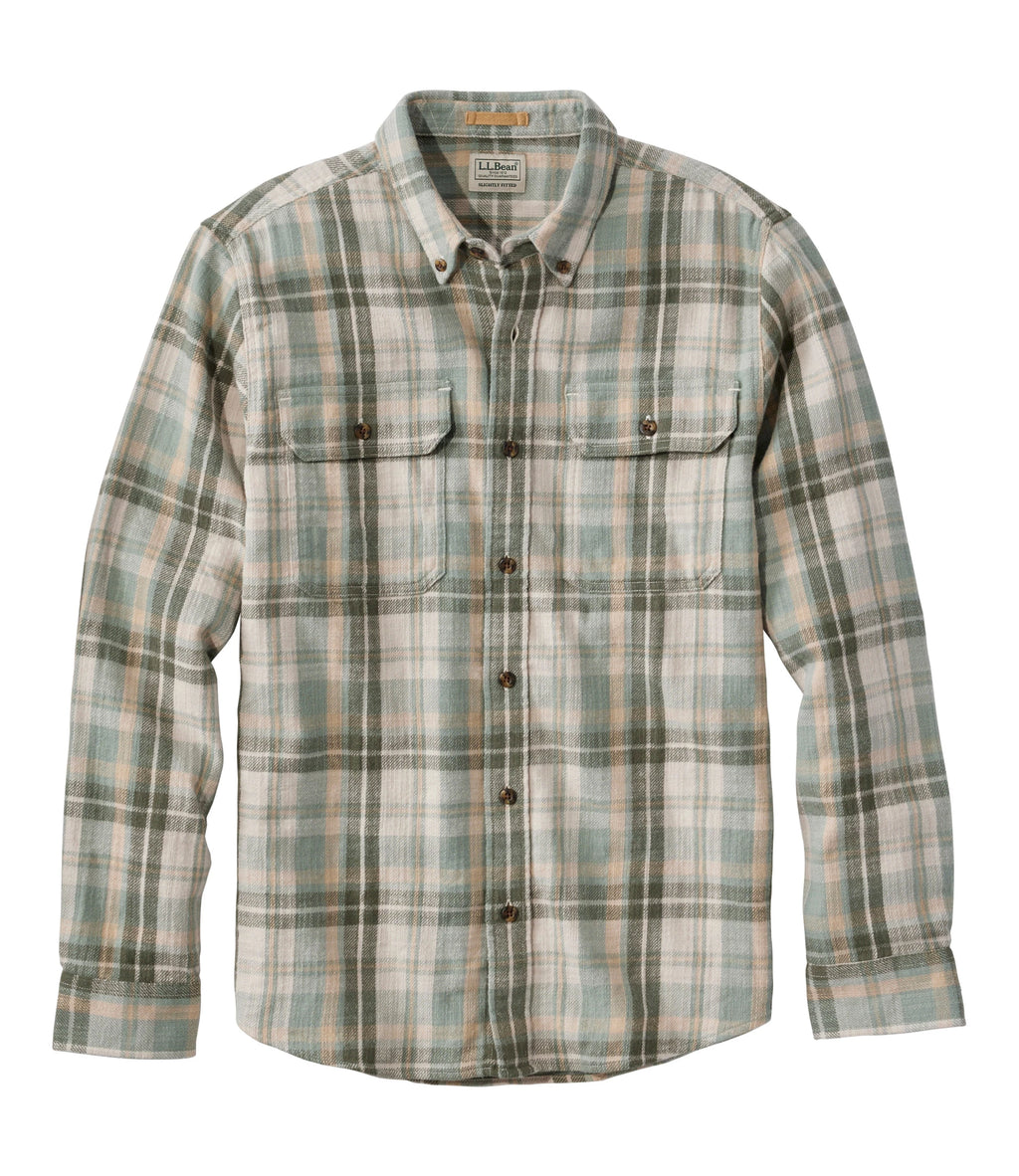 Men's Brushed Cotton Flannel Shirt - Barley