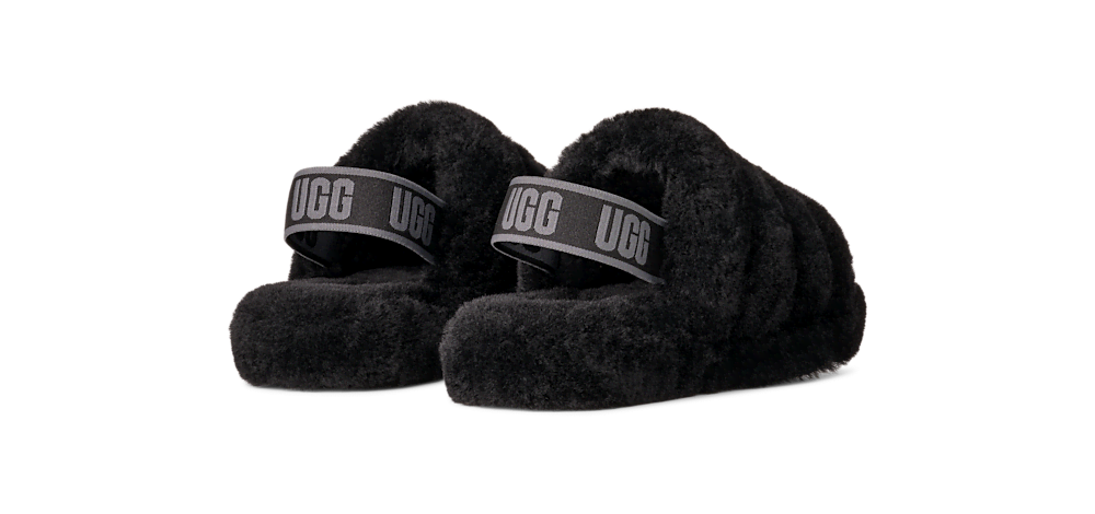 Kids' Sheepskin Strap Slide - Natural