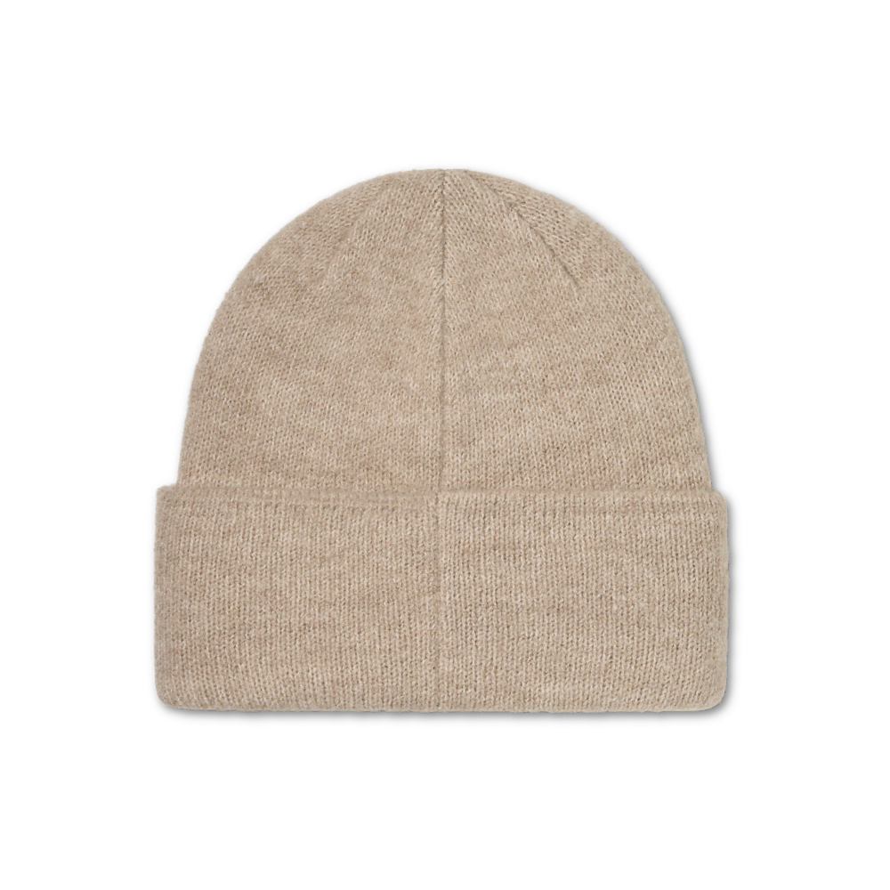 Women's Fuzzy Knit Cuff Beanie - Black