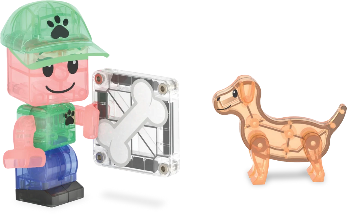 27-Piece Dog Park Magnetic Building Set
