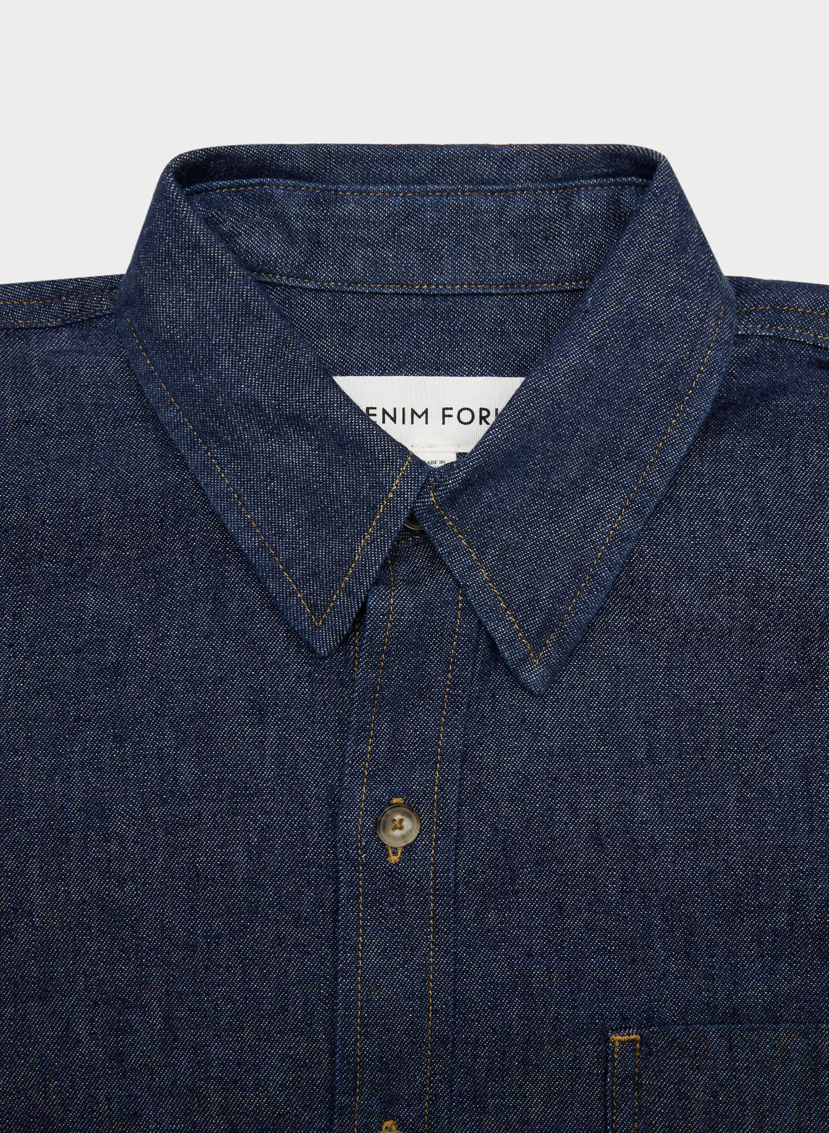 Oversized Hemp Blend Denim Shirt - Indigo