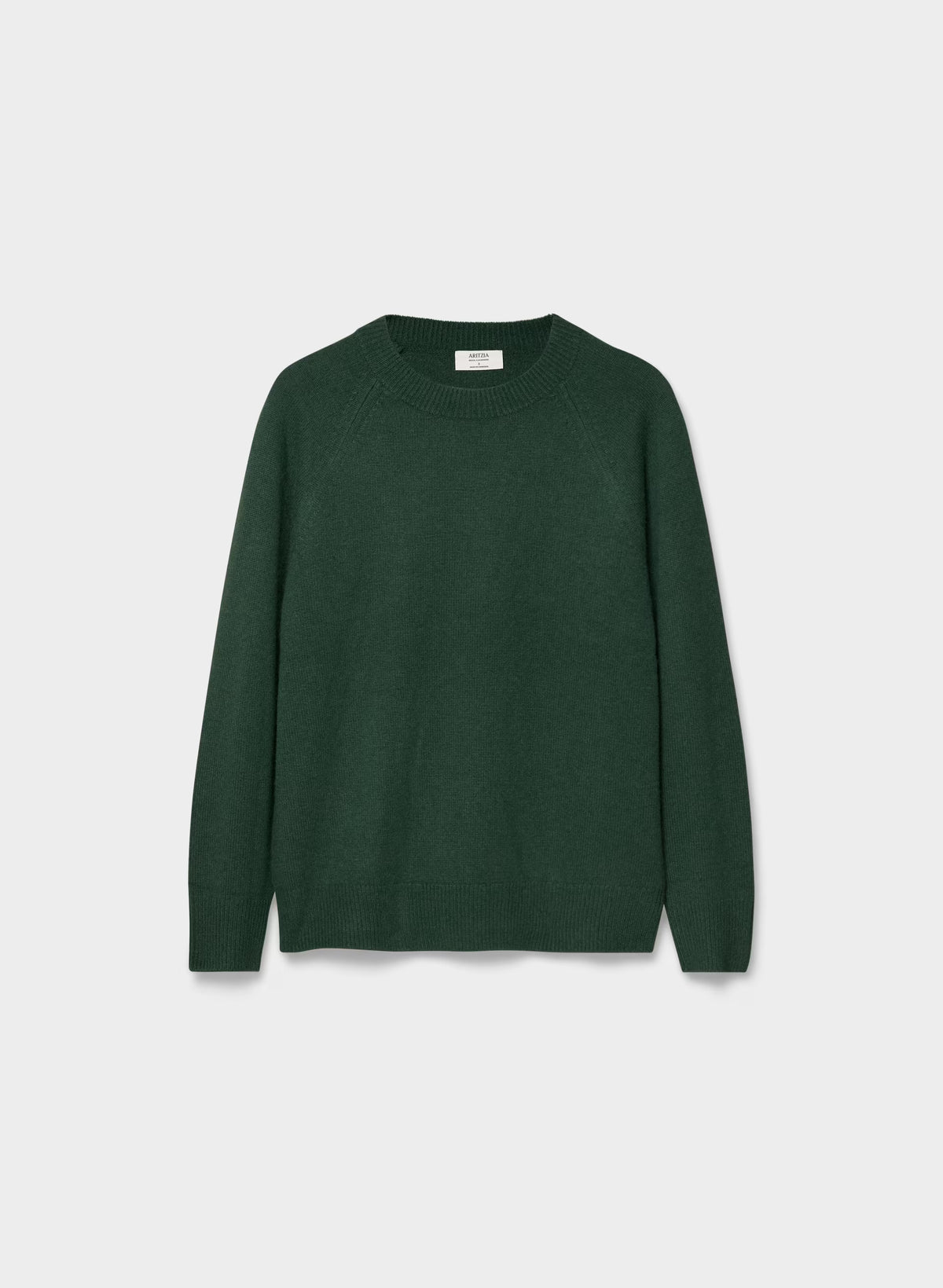 Wool Cashmere Raglan Sweater - Olive
