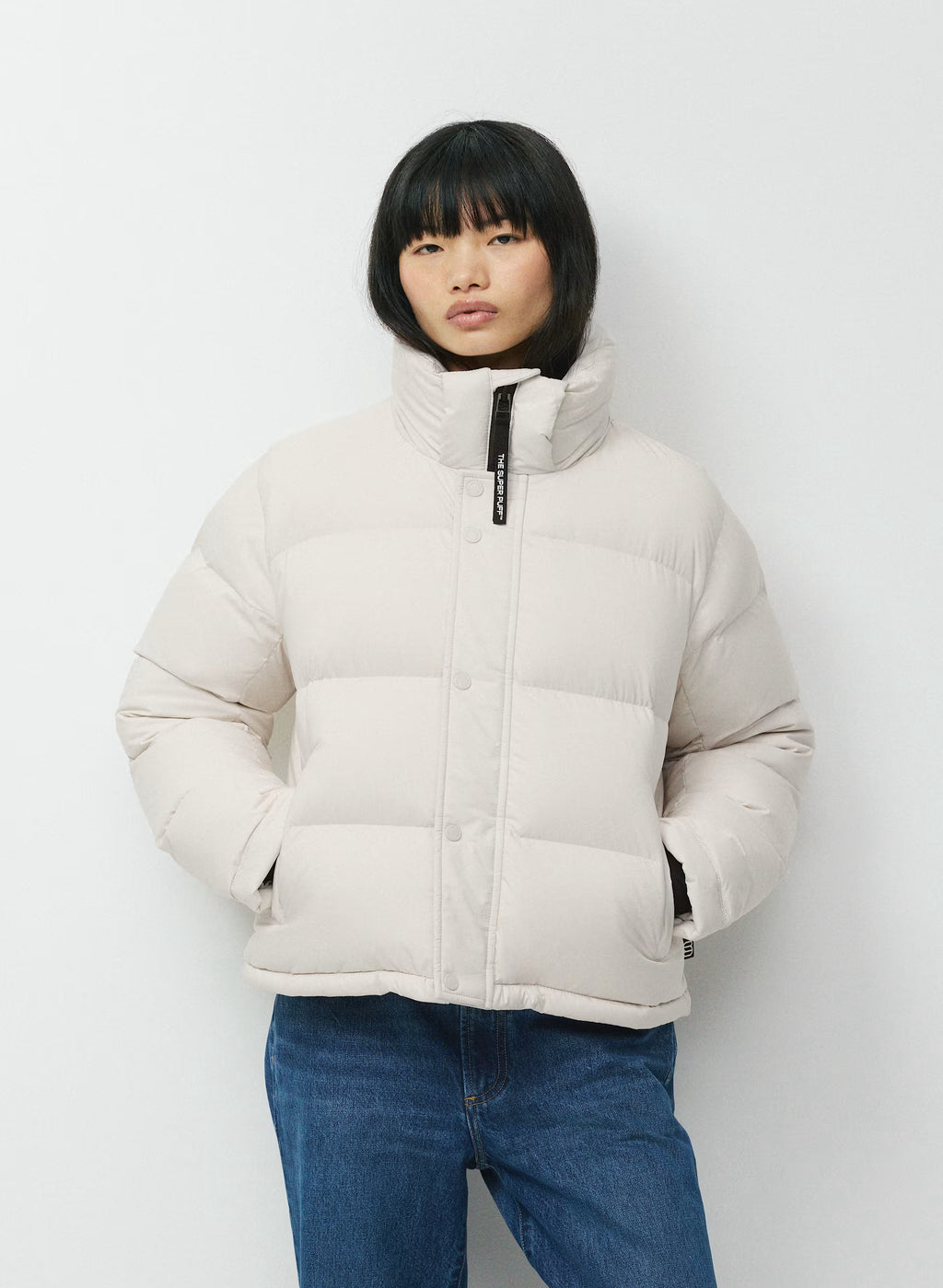 Short Down Puffer Jacket - Blue