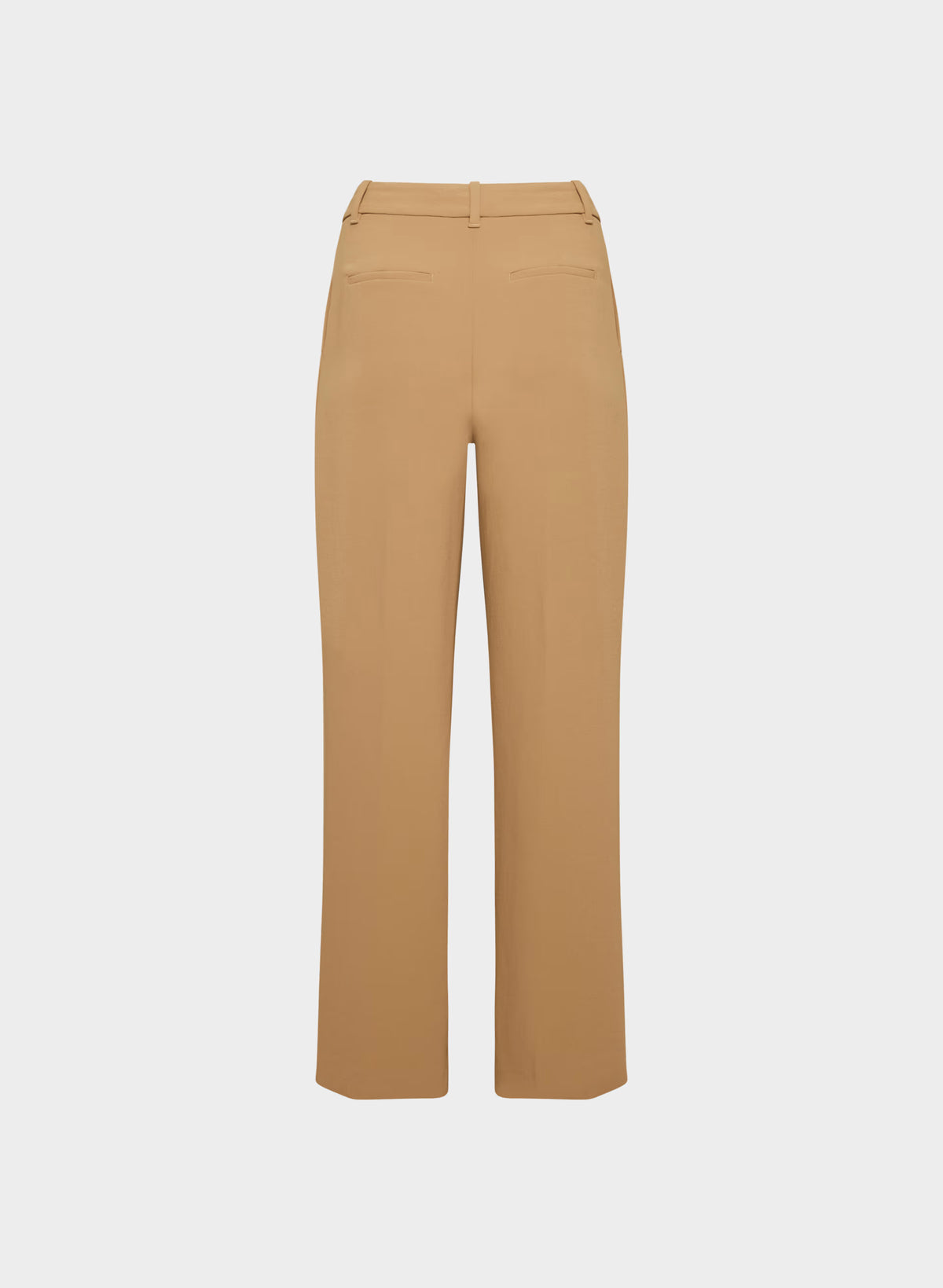 High-Rise Wide-Leg Crepe Trousers - Sand