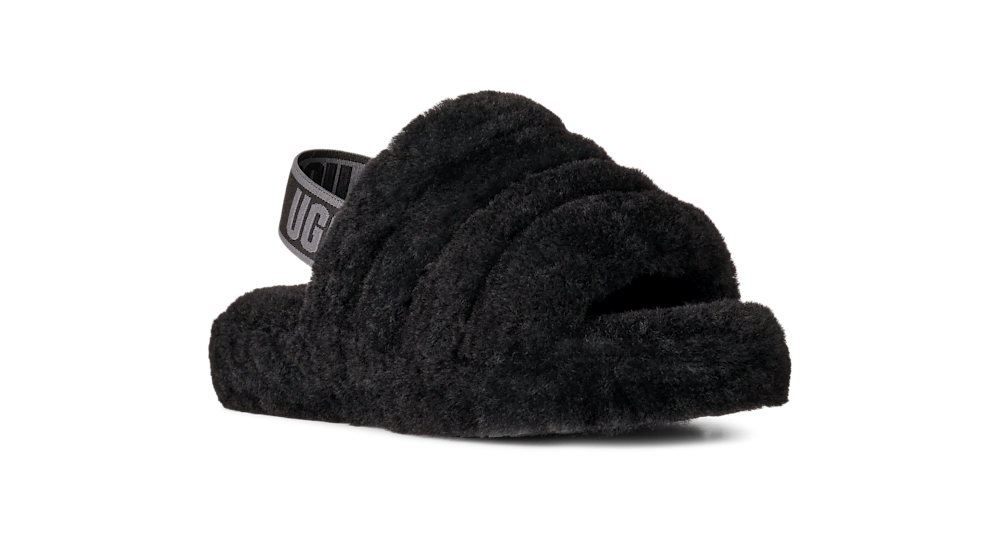 Kids' Sheepskin Strap Slide - Natural