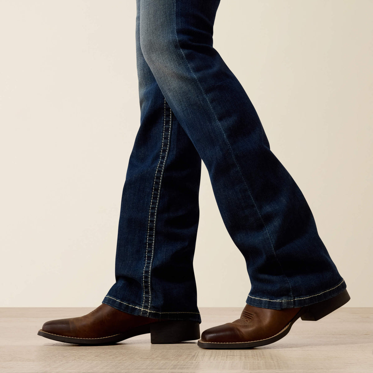Women's Mid-Rise Stretch Boot Cut Jeans - Blue