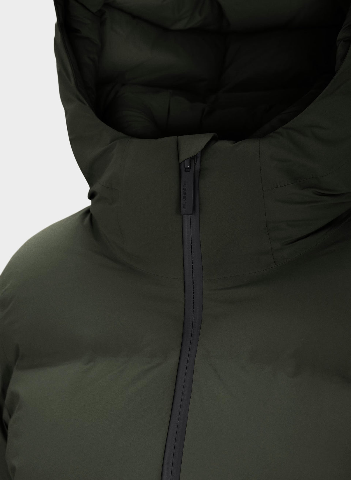 Waterproof Long Down Puffer Coat - Gray