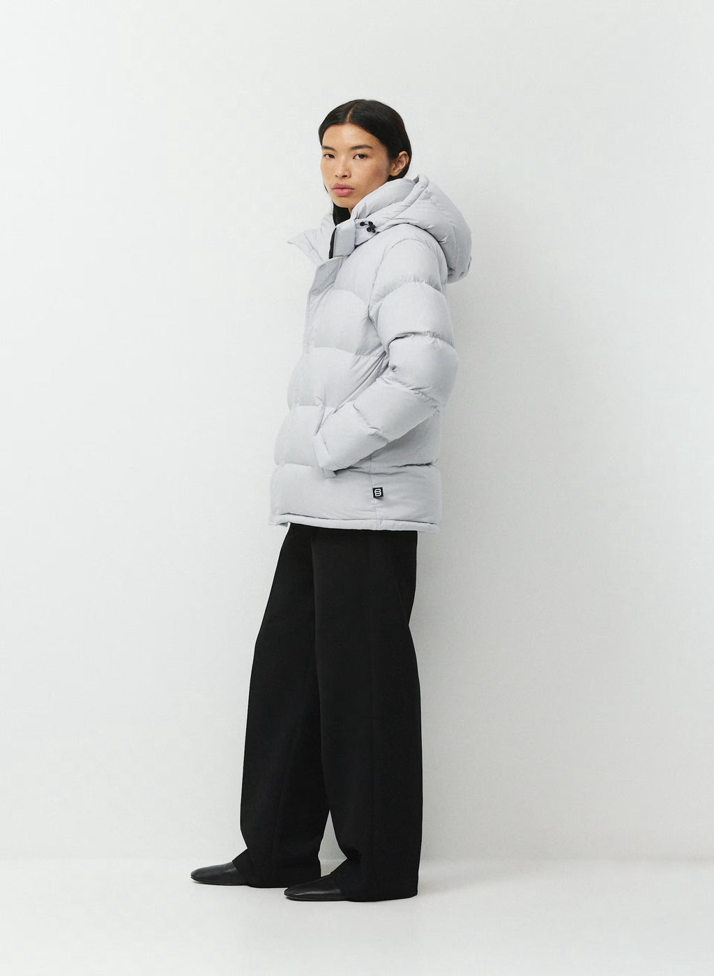 Long Down Puffer Jacket - Blue