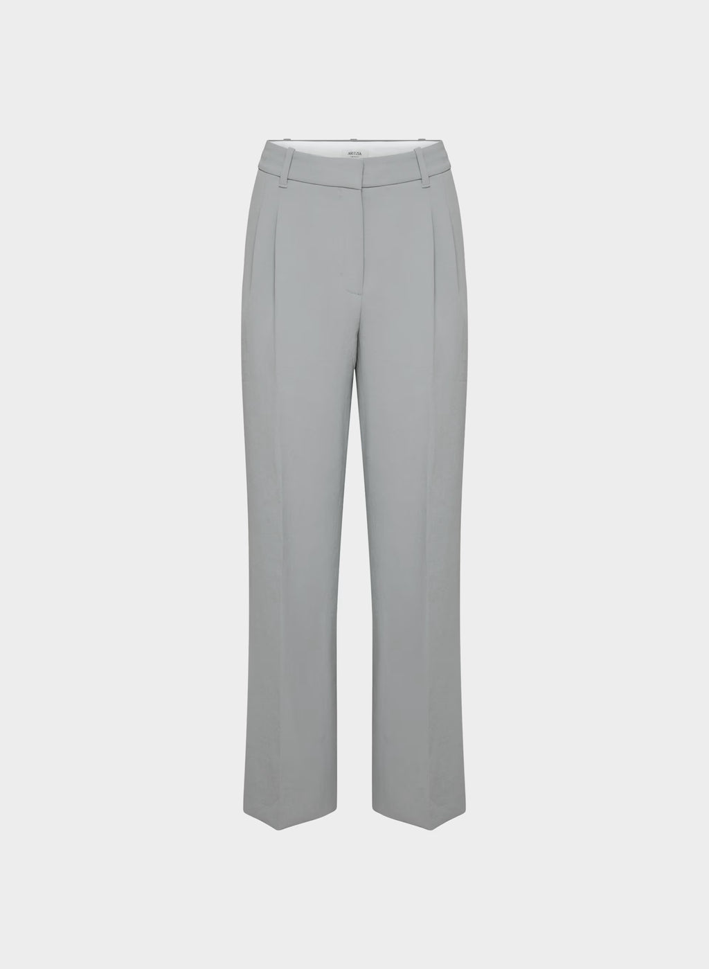 High-Rise Wide-Leg Crepe Trousers - Sand