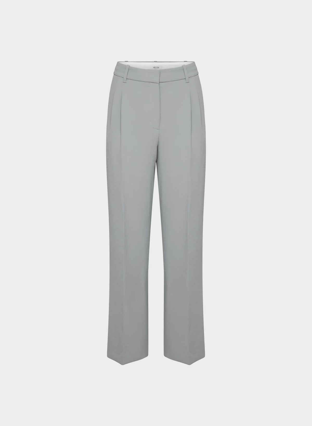 High-Rise Wide-Leg Crepe Trousers - Sand