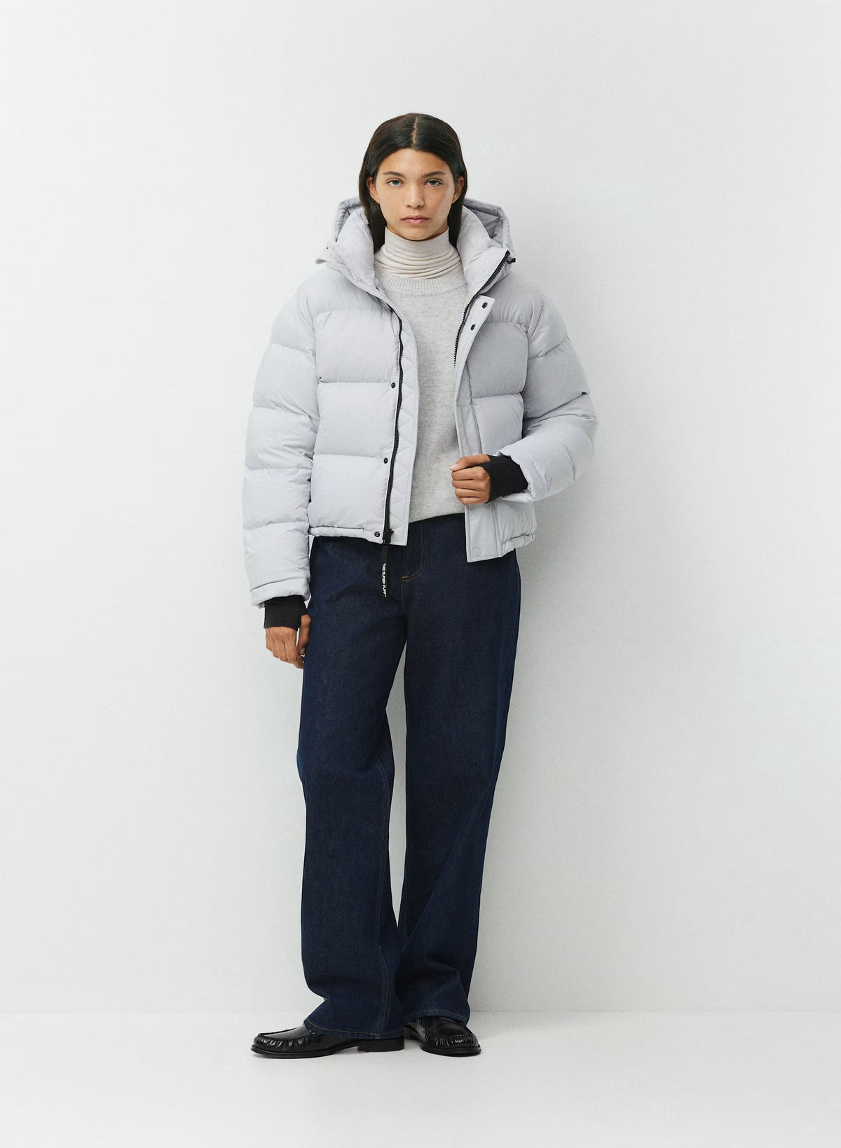 Short Down Puffer Jacket - Blue