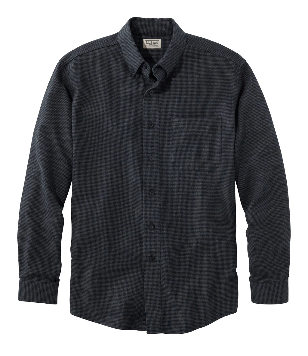 Men's Cotton Flannel Shirt - Charcoal