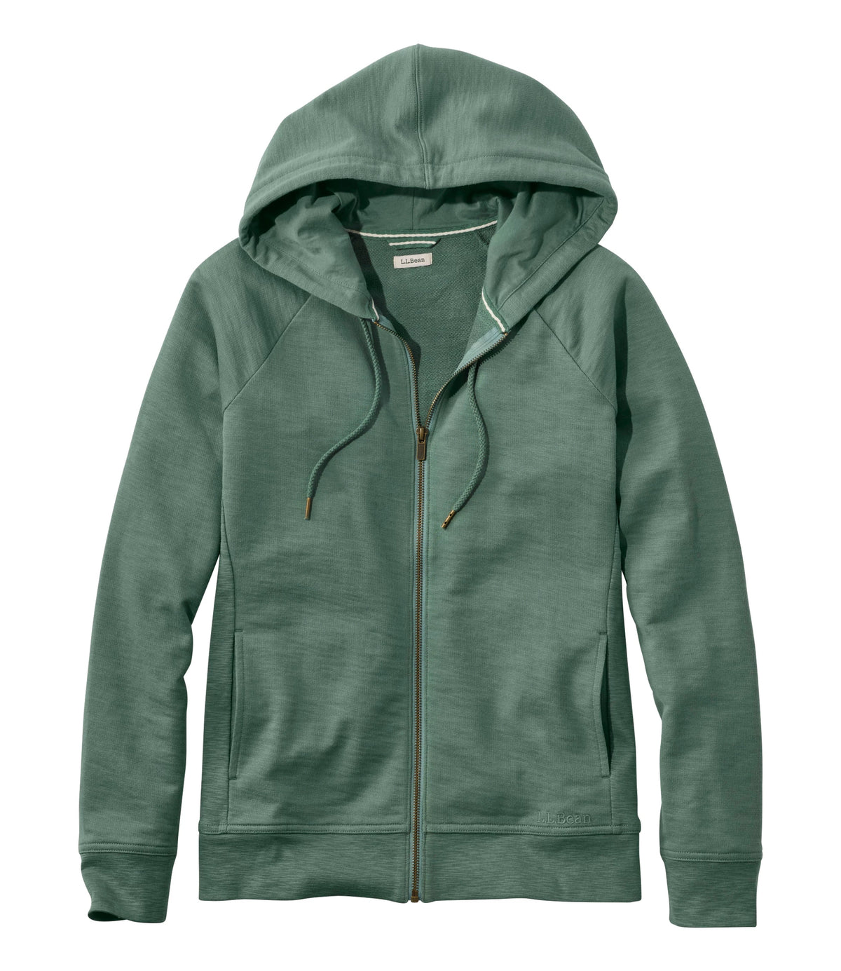Women's French Terry Full-Zip Hoodie - White