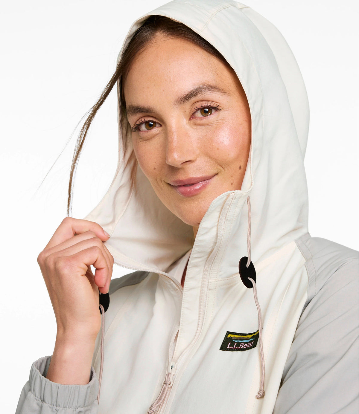 Women's Hooded Windbreaker Jacket - Green