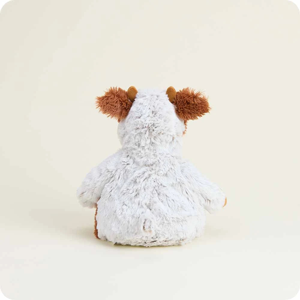 Weighted Heatable Cinnamon Latte Cow Plush