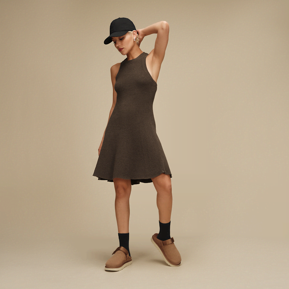 Women's Sleeveless Fit-and-Flare Mini Dress