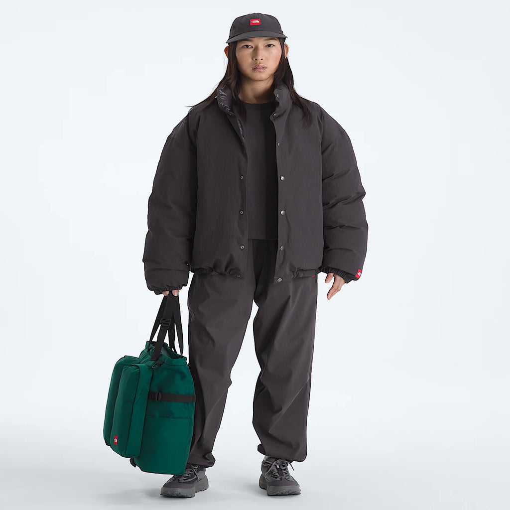 Unisex Down Puffer Jacket - Obsidian