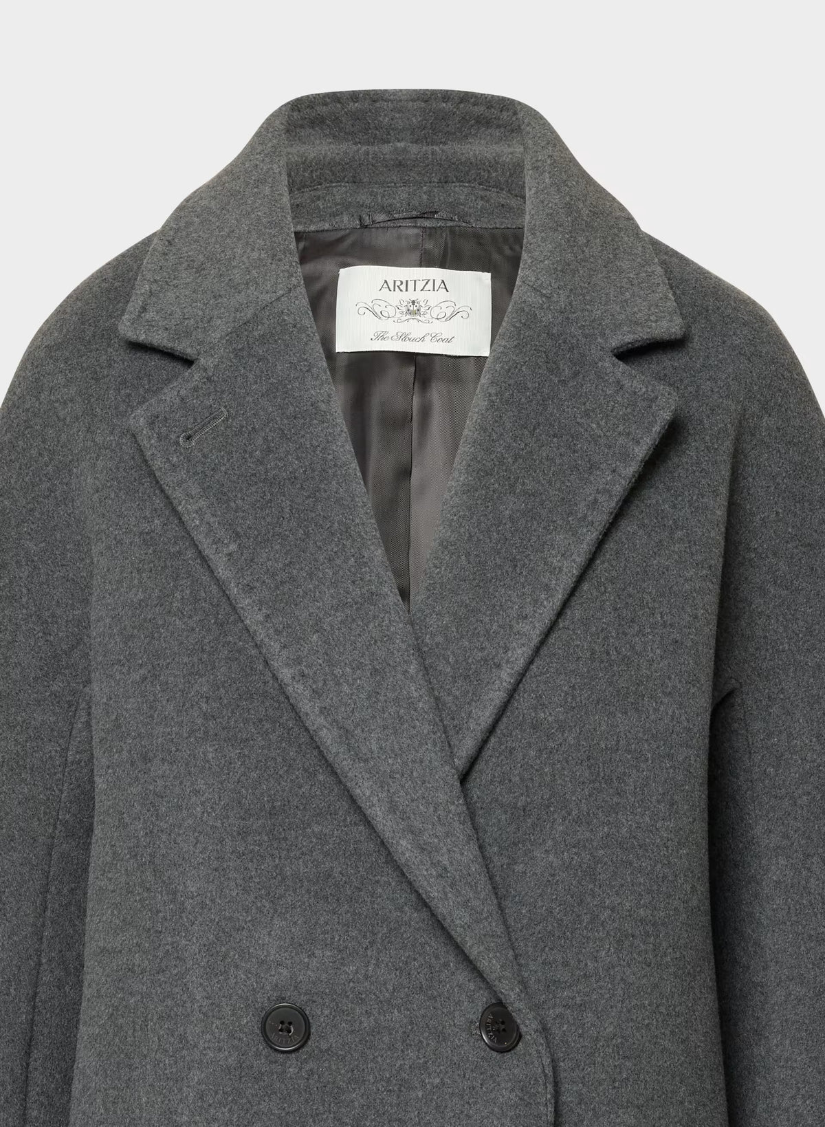 Double-Breasted Wool Cashmere Coat - Herringbone