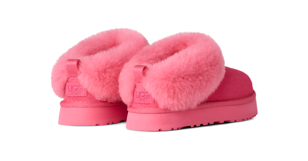 Kids' Suede Platform Slipper - Chestnut