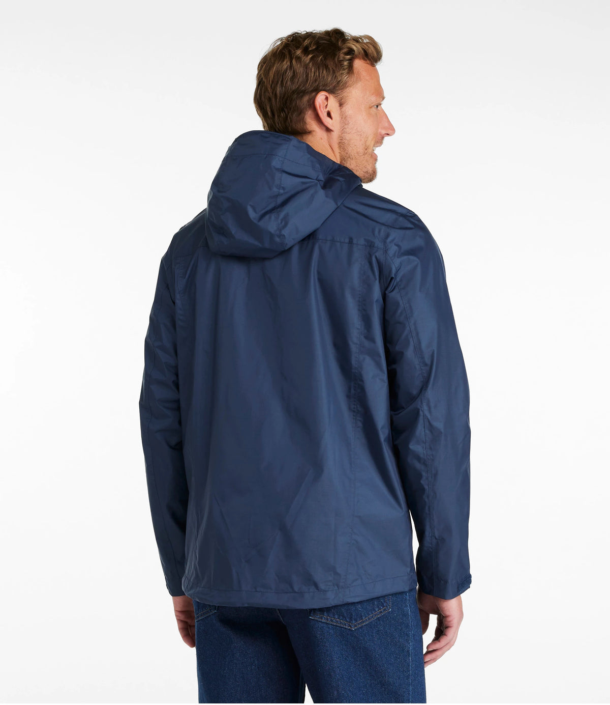 Men's Packable Waterproof Rain Jacket - Black