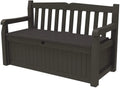 Keter Solana Storage Bench Deck Box, 70 Gallon, Brown, 54.6 x 23.4 x 32.8 in - Solana 70 Gallon Storage