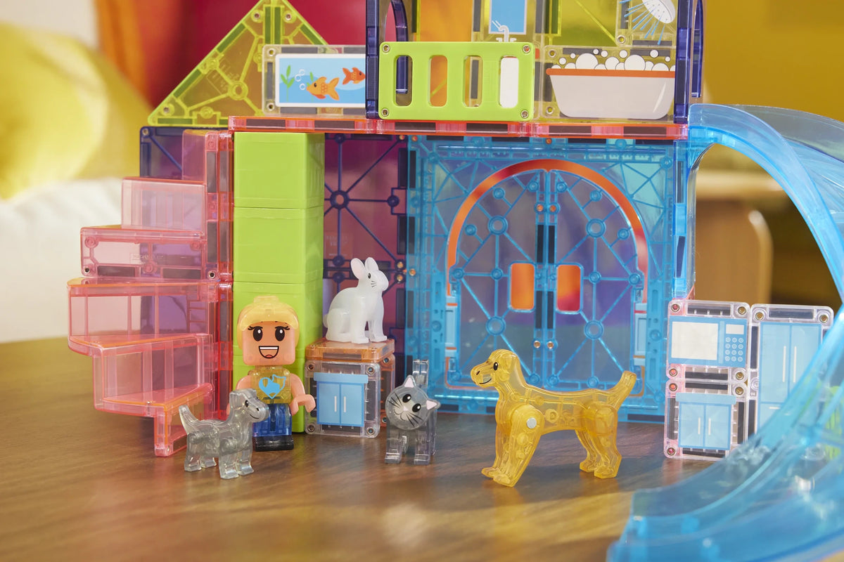50-Piece Pet House Magnetic Building Set